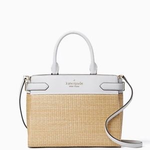 Kate Spade Straw / White Bag